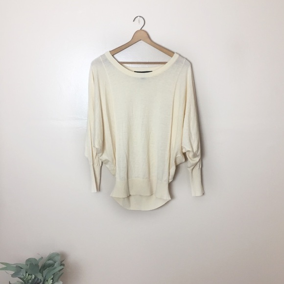 [French Connection] Ivory Dolman Sleeve Sweater - Picture 1 of 8